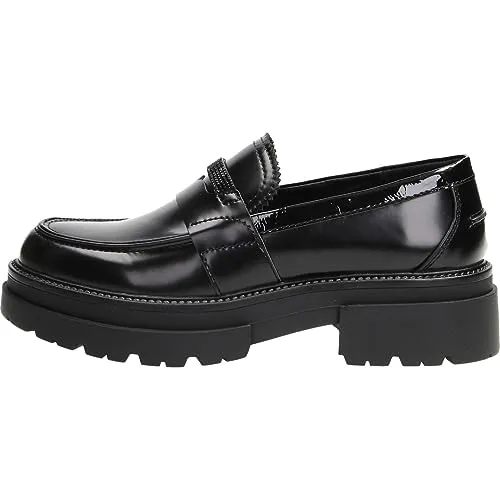 CafèNoir Mocassino Similpelle Nero 39 con Strass