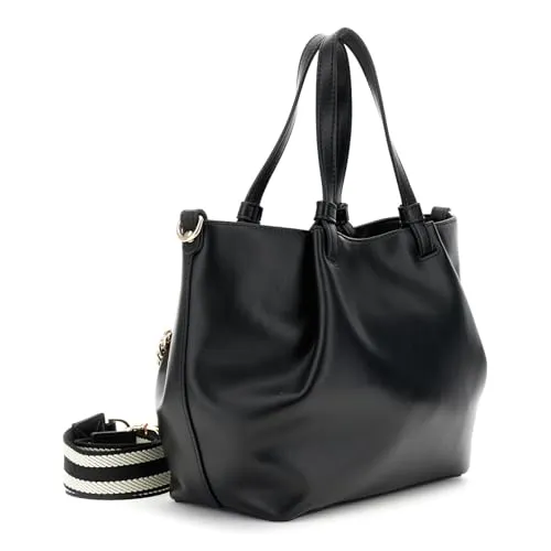 CafèNoir Shopping bag donna nera lucchetto catena