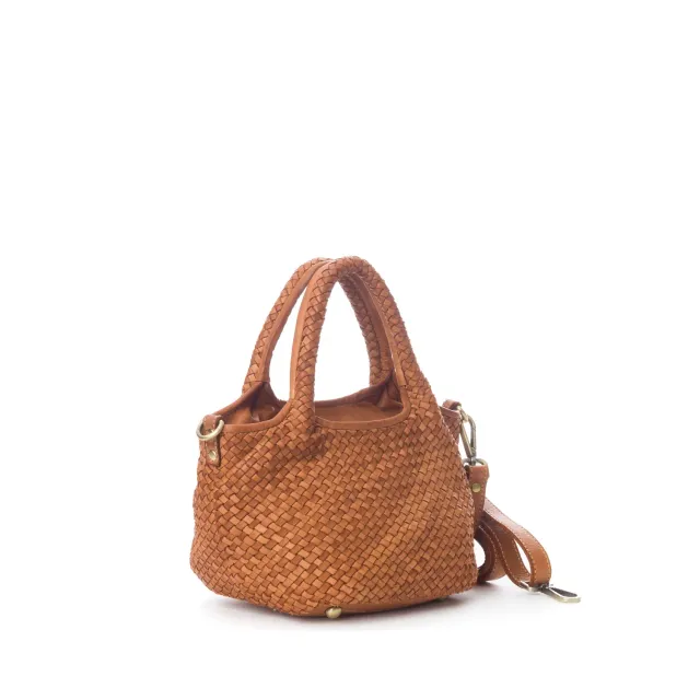 La Via Firenze Butter Collection SF8921 borsa tracolla cuoio intrecciata