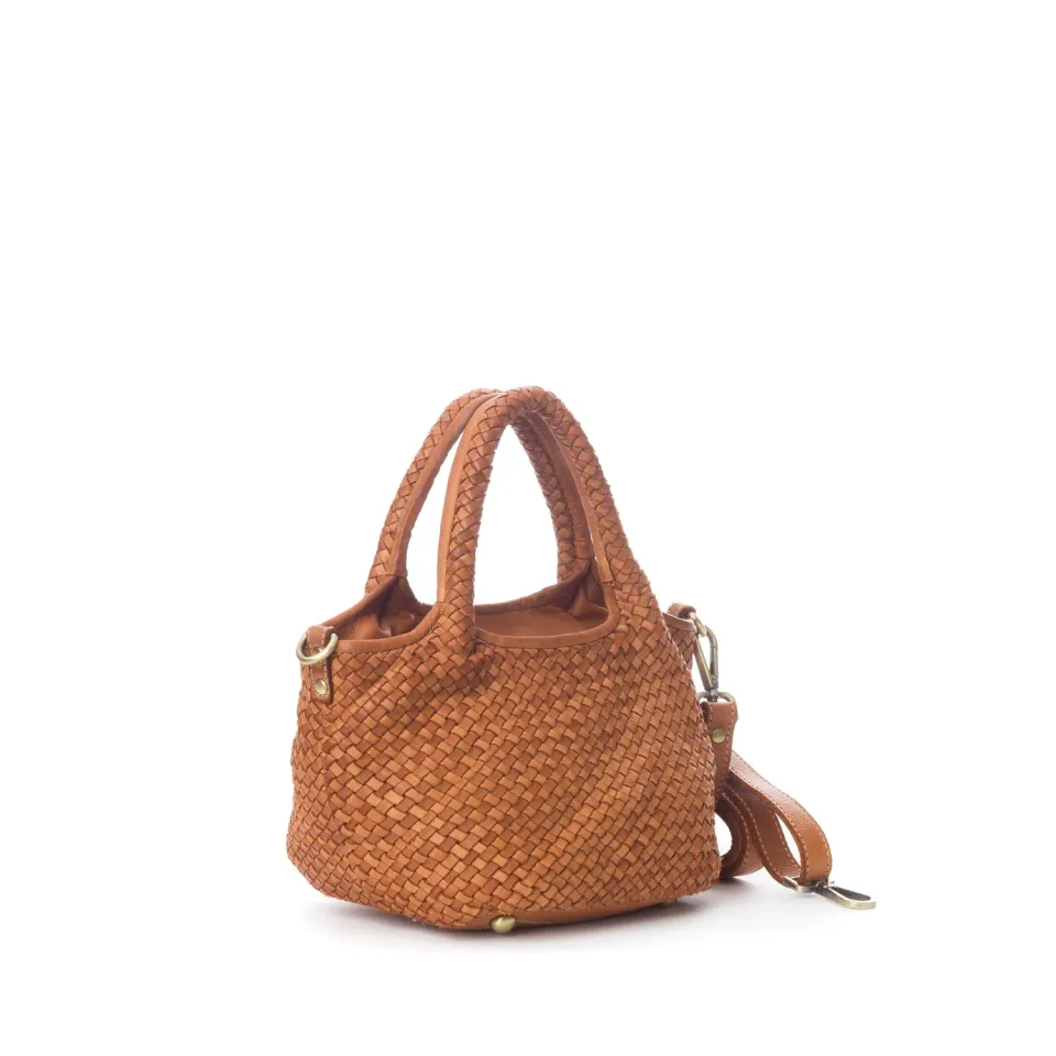 La Via Firenze Butter Collection SF8921 borsa tracolla cuoio intrecciata