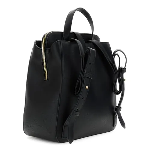CafèNoir Zaino Effetto Pelle Saffiano Nero Donna