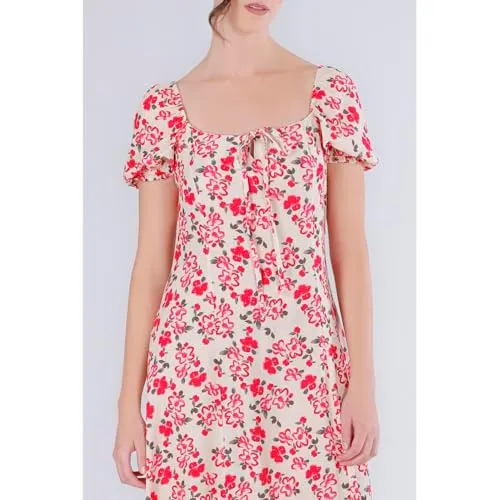 CafèNoir Abito Stampato Donna Fiore Multirosso smock