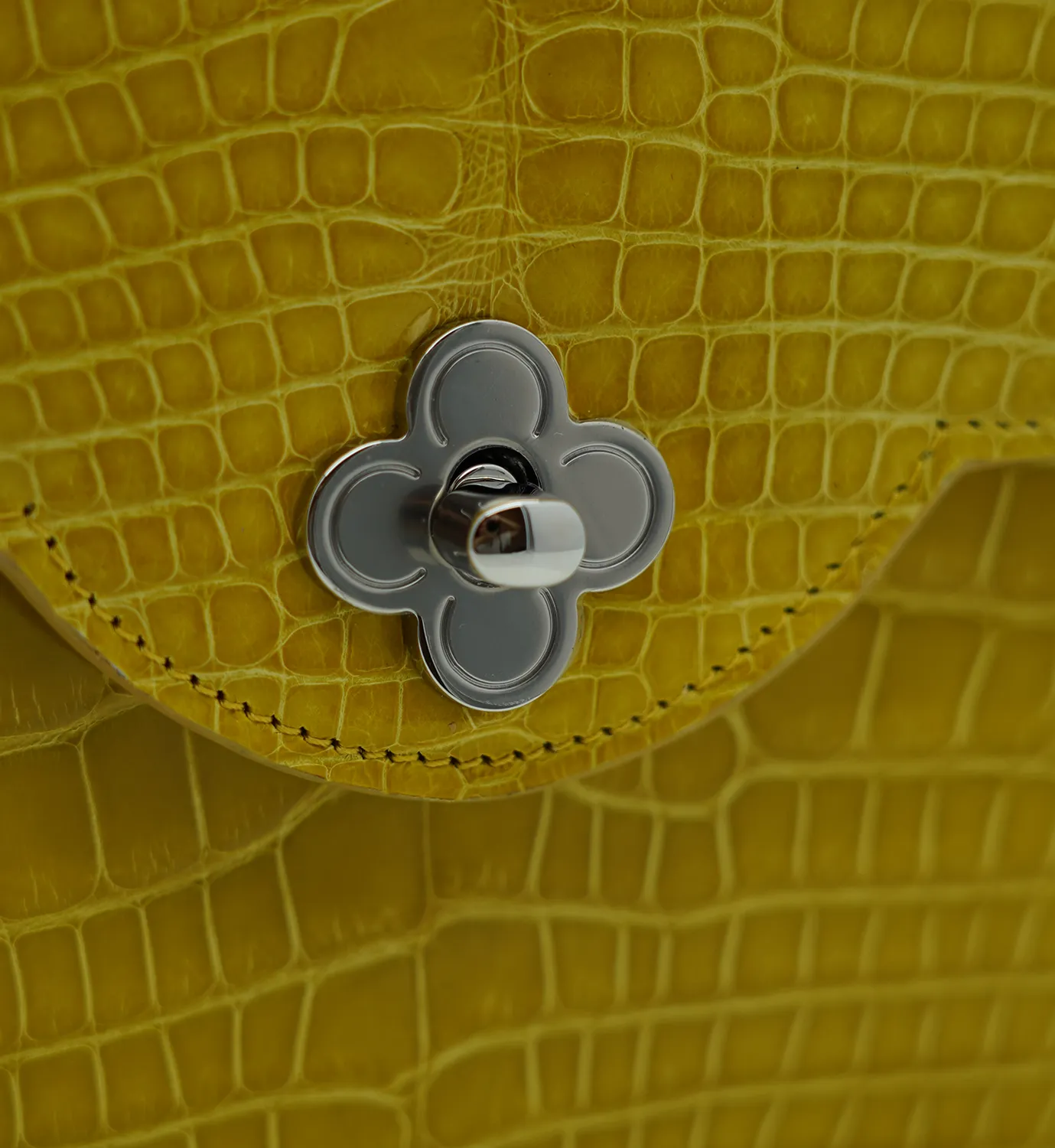 Cardinal Milano First Date Yellow borsa alligatore gialla