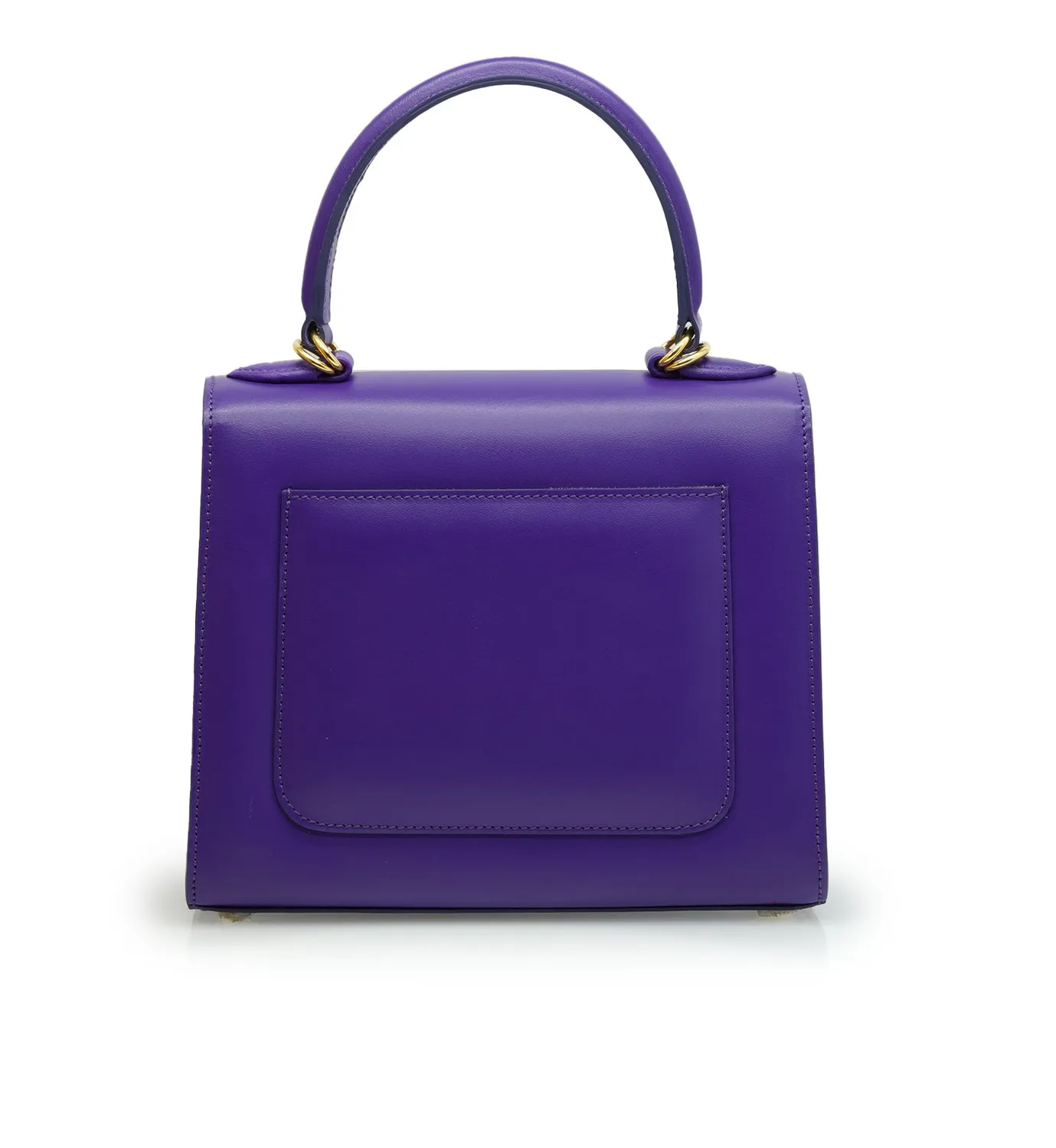 Cardinal Milano First Lady borsa pelle viola liscia