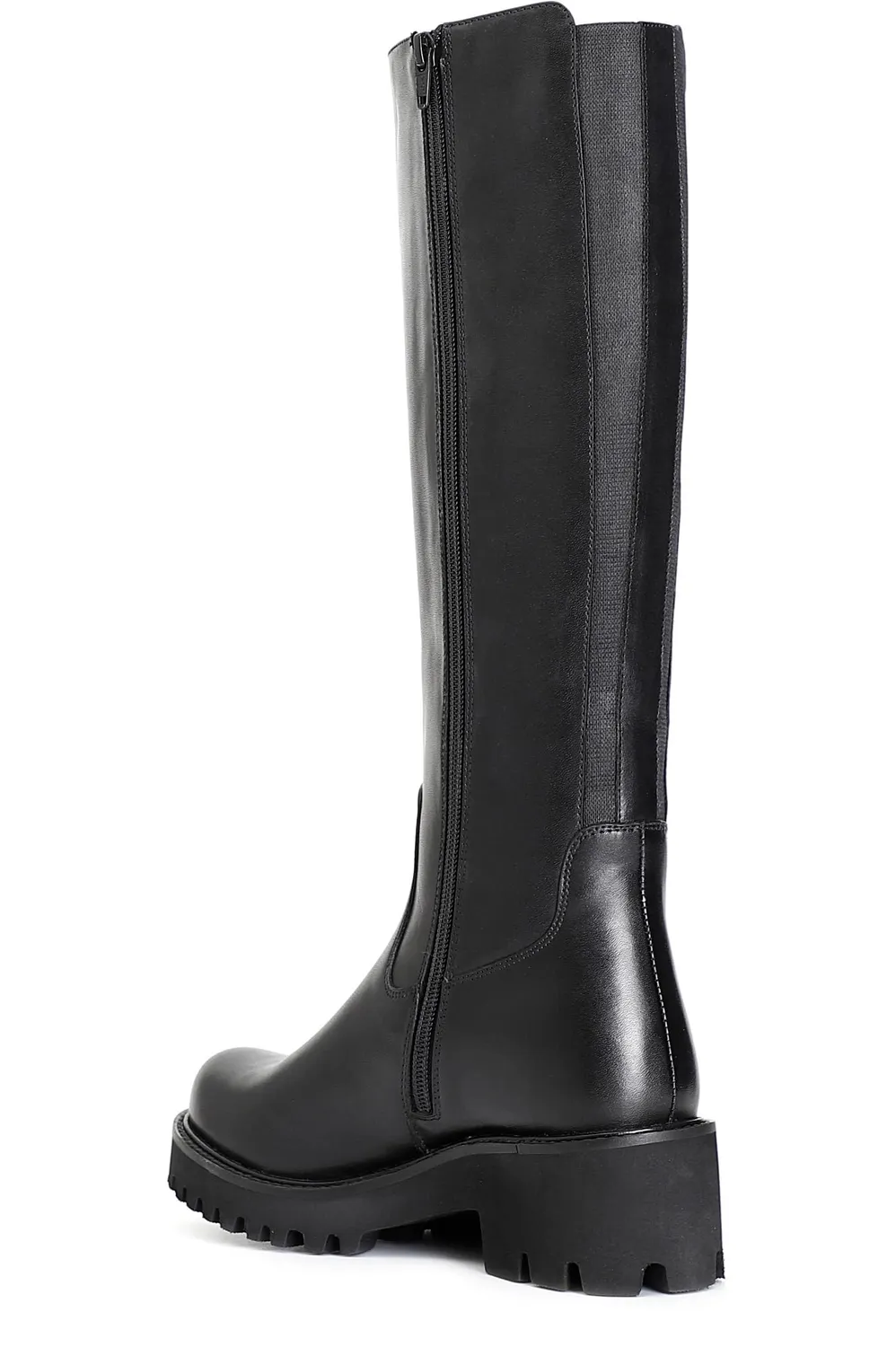 CafèNoir Stivale Donna in Pelle Nero Tacco 50 mm
