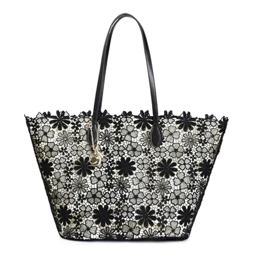 CafèNoir Shopping Pizzo Borsa con Charm Metallo