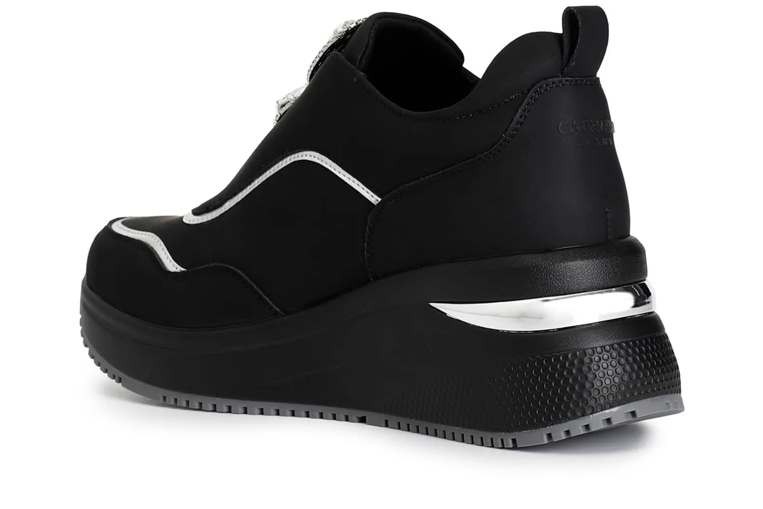 CafèNoir Sneakers Slip-on Donna Pelle Gioiello Laminato