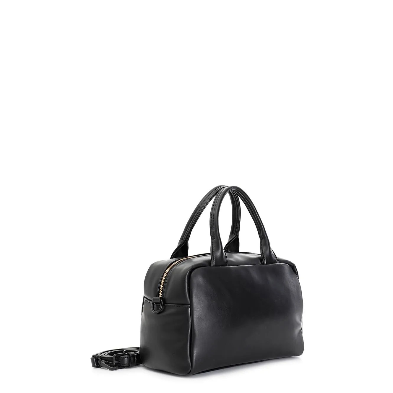 CafèNoir Bauletto Puffy Nero con Fiori Paillettes