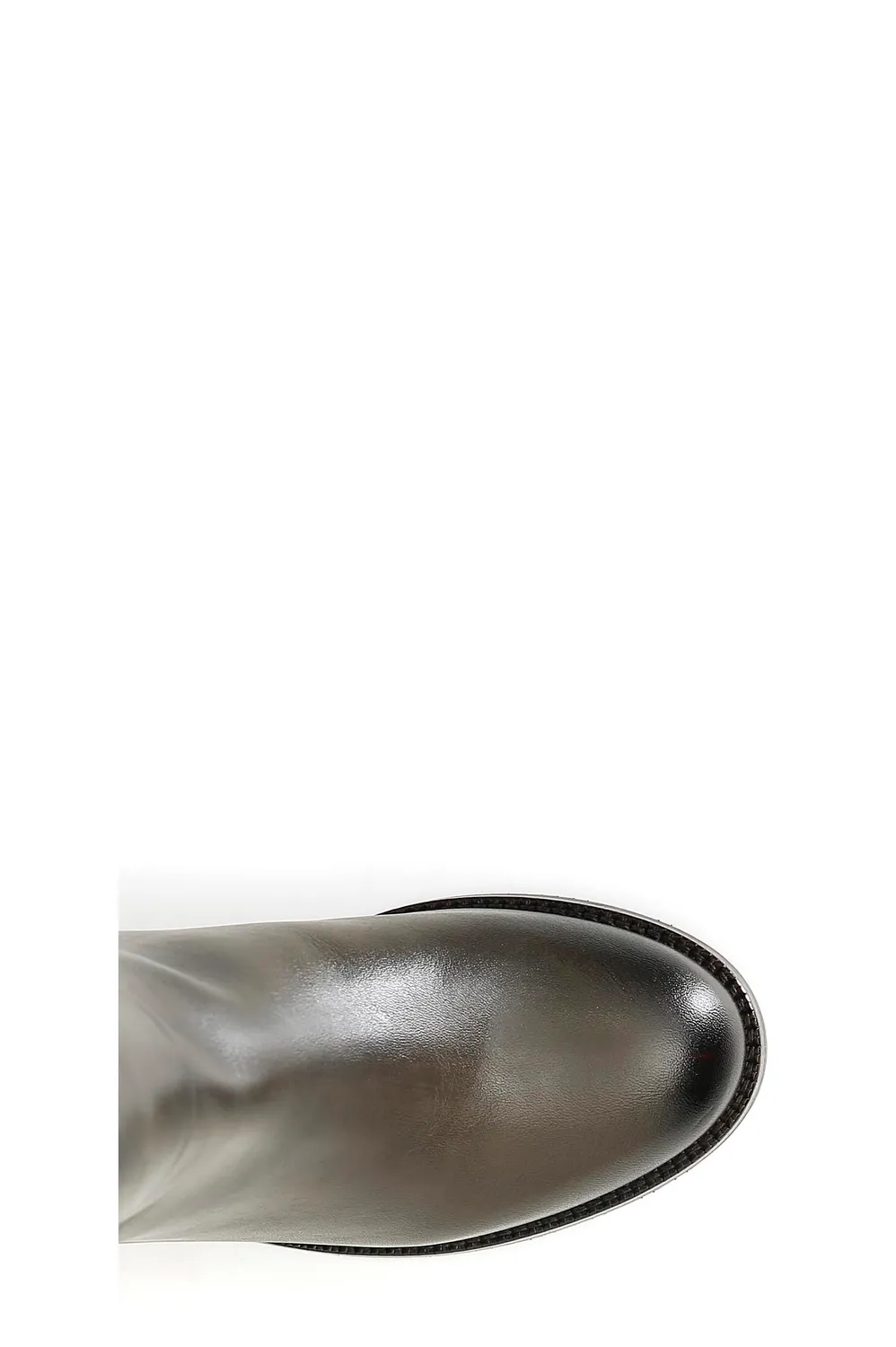 CafèNoir Stivale Pelle Fibbia Borchie Tacco 5 cm Nero