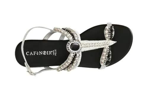 CafèNoir Sandali Libellula Tacco 2 cm Fodera Pelle Multi Nero