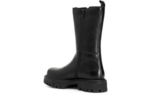 CafèNoir Stivaletto 3/4 Pelle Nero Elastico Donna