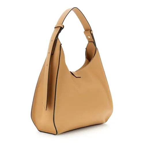 CafèNoir Costole Contrasto borsa a spalla biscotto glam