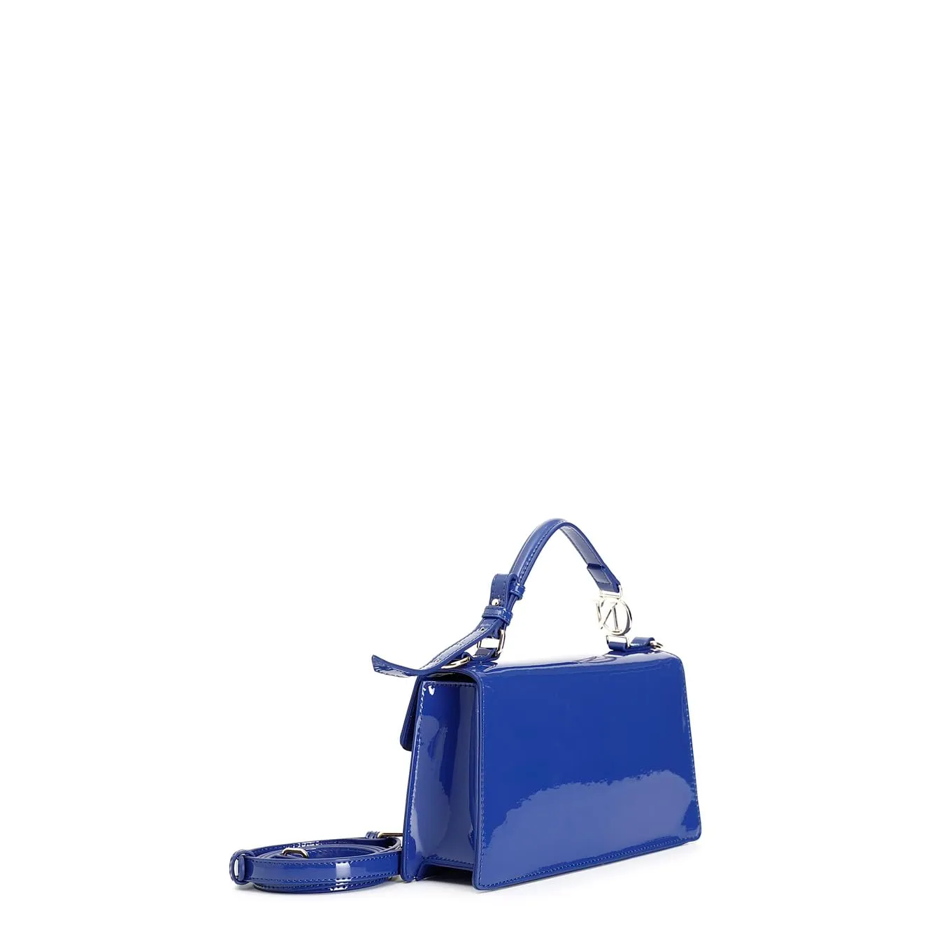 CafèNoir B012 Borsa a Spalla Vernice Blu