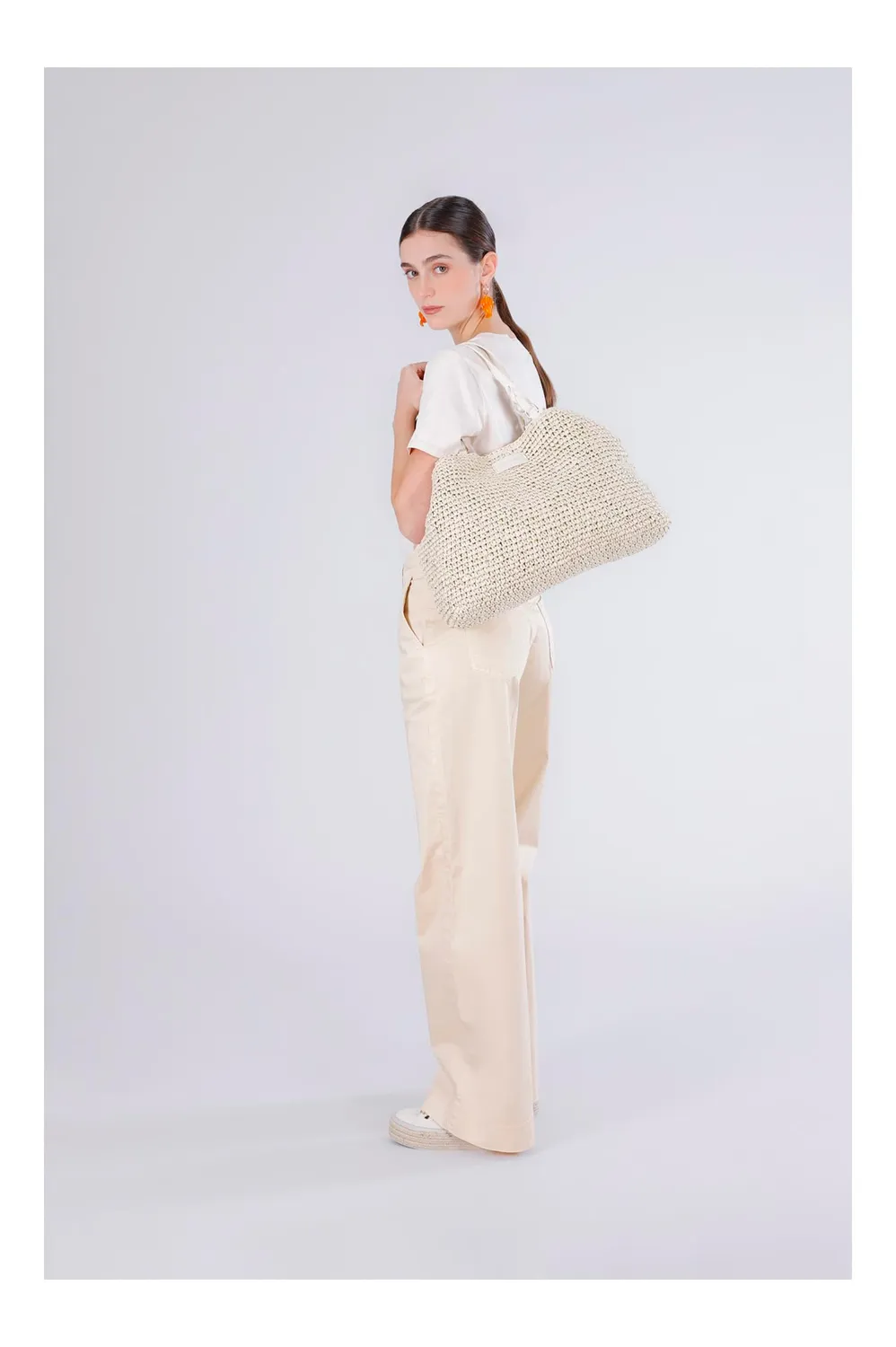 CafèNoir Tote a Spalla Crochet Chiusura Calamita Unica