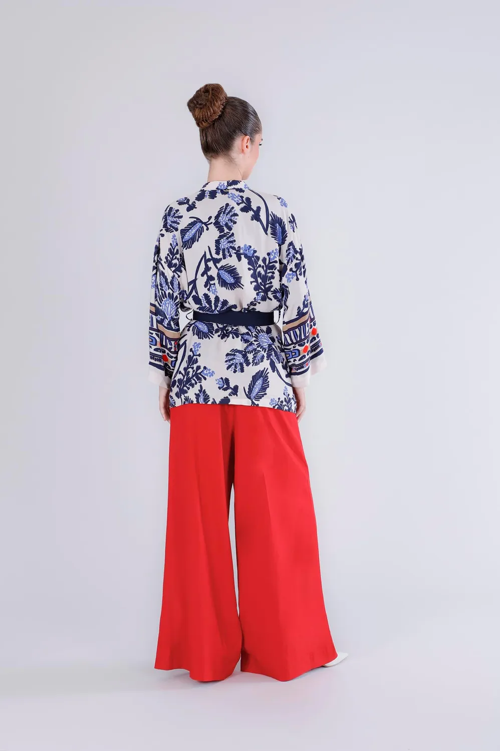 CafèNoir Kimono Stampato kimono donna 38 Fiore Multiblu