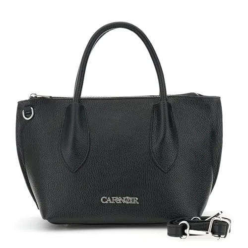 CafèNoir Bauletto Pelle Martellata Doppio Manico Donna