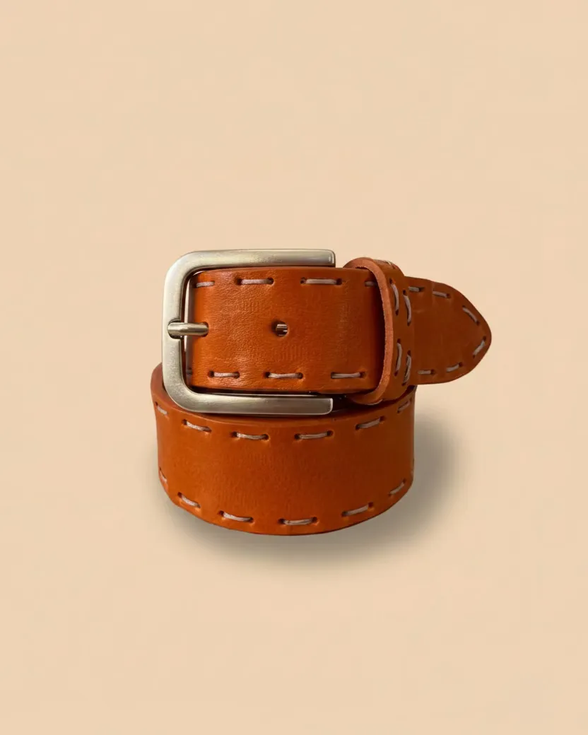 Figus cintura uomo classica marrone cuoio 95-110