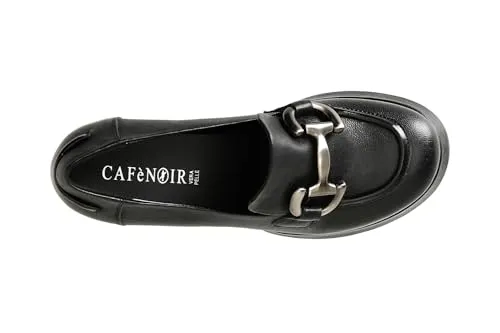 CafèNoir Mocassino Donna Nappa Morsetto Nero Tacco 80