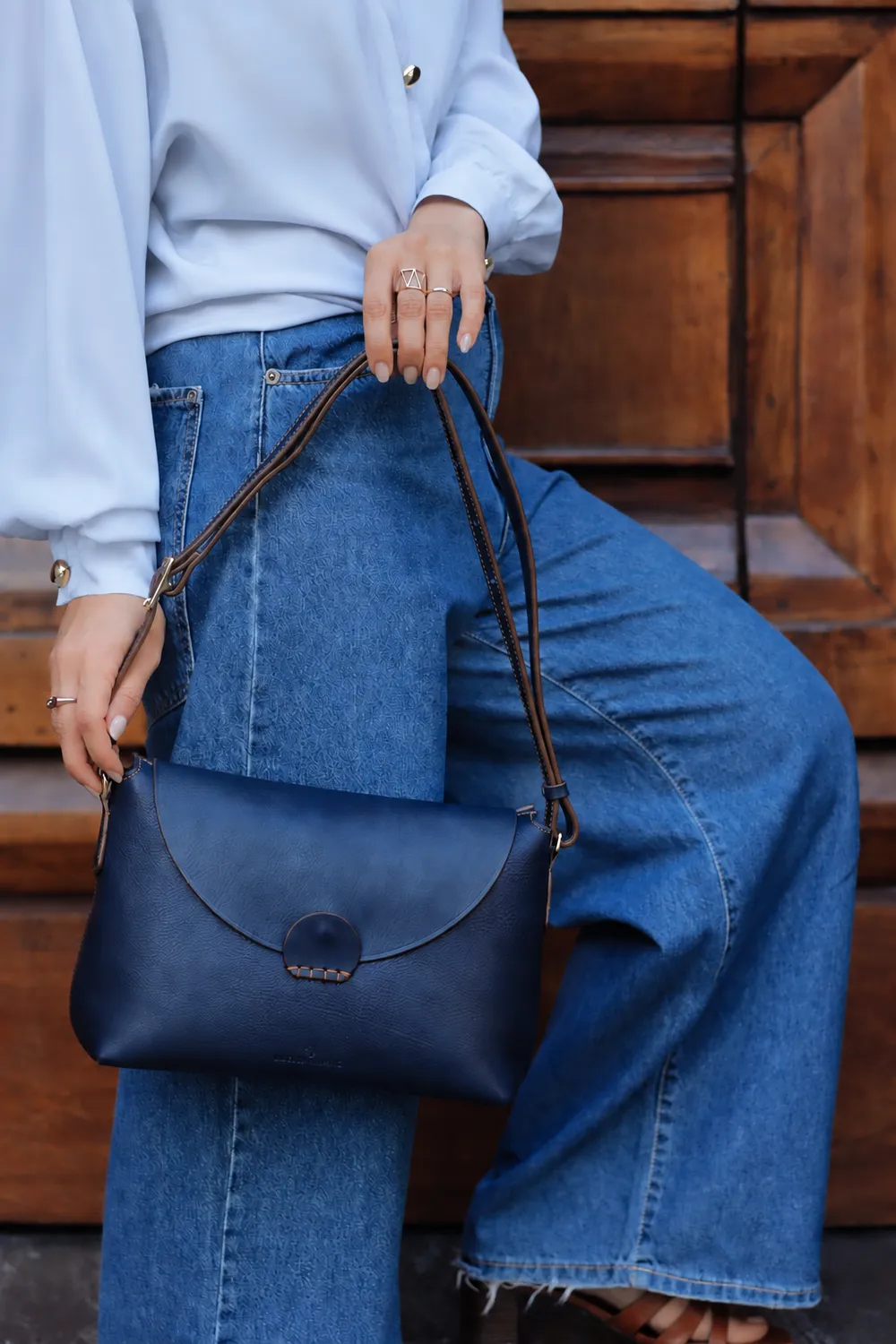Aigin Milano Icon Borsa Tracolla Pelle Compatta