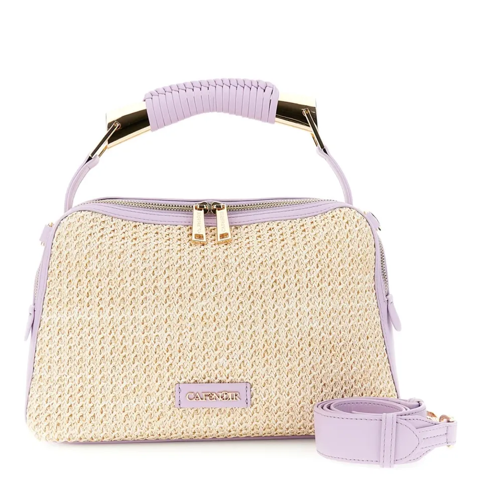 CafèNoir Bauletto Donna in Raffia con Pattina Taglia Unica