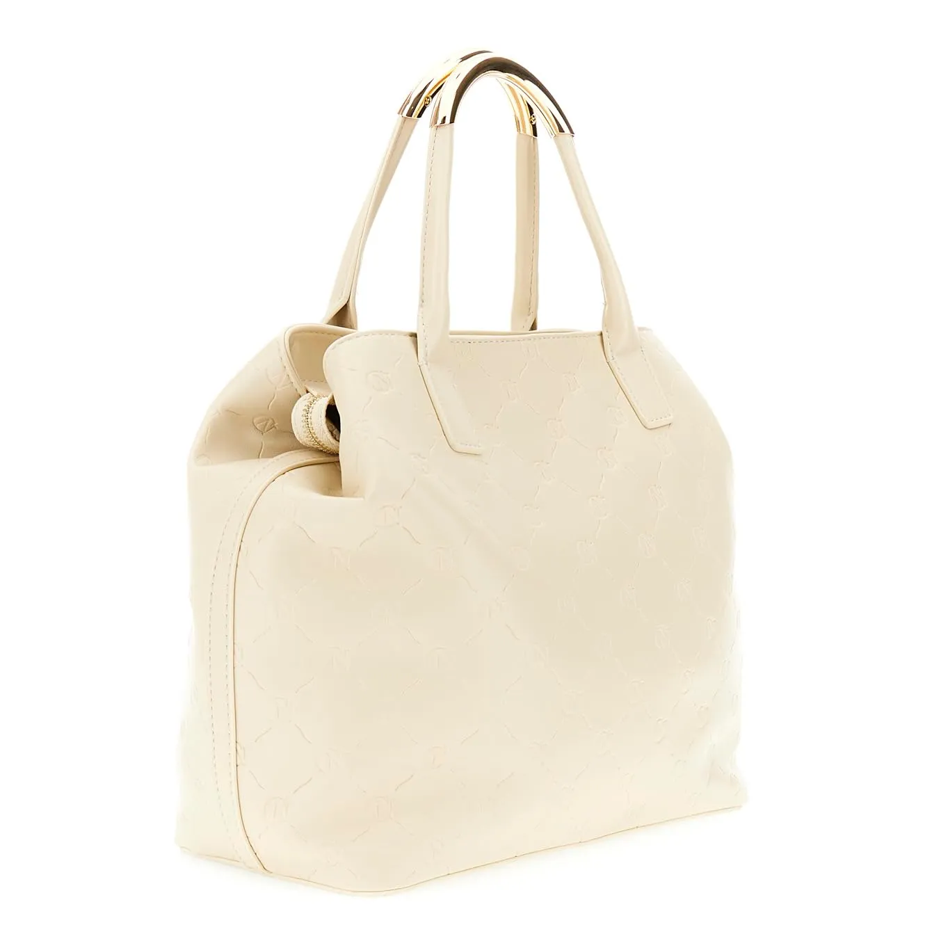 CafèNoir Tote Logo Taupe Manici Tubolari Tracolla