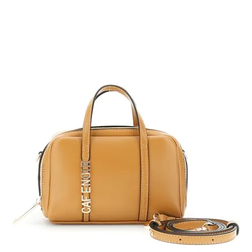 CafèNoir minibag lettering pochette cuoio