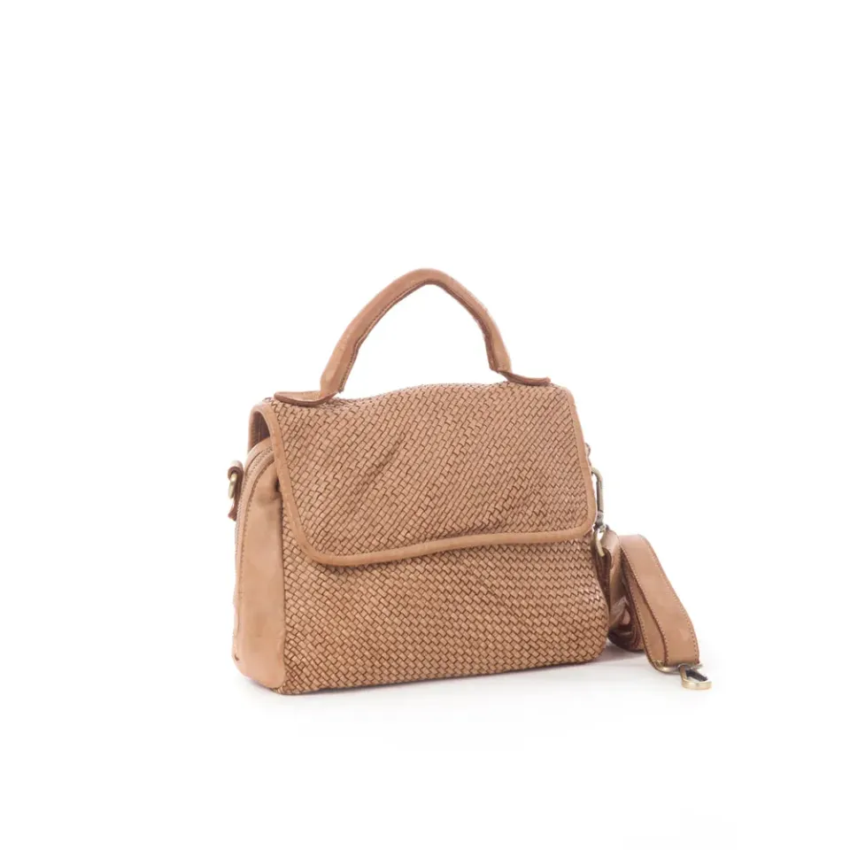 La Via Firenze Butter 5244 Siena Big tracolla beige pelle