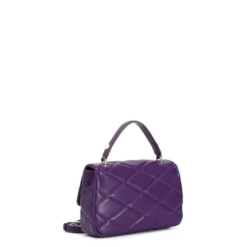 CafèNoir borsa media viola borchie esagonali