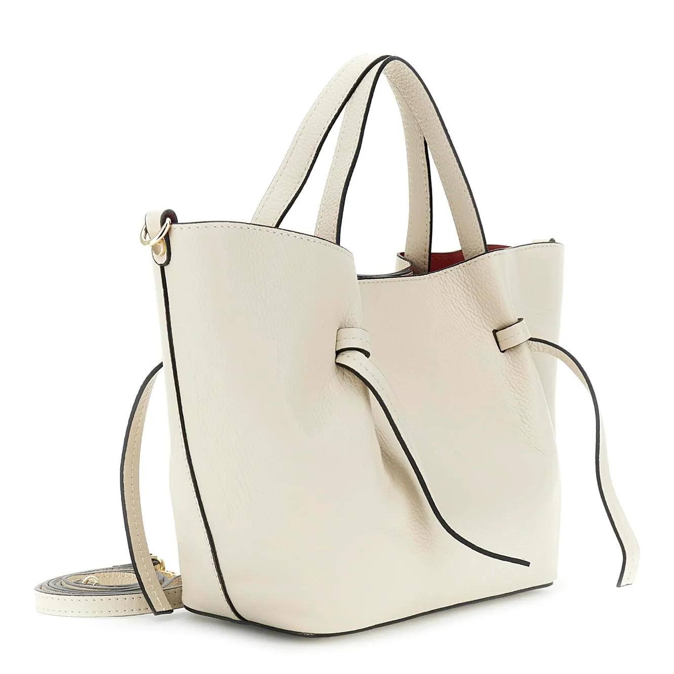 CafèNoir Tote Pelle Martellata Sfoderata con Pochette Interna