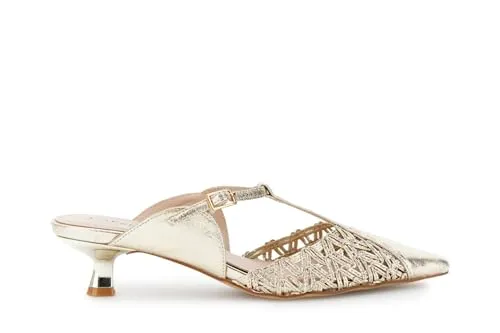 CafèNoir Cornely Sabot Donna Pelle Laminata Light Gold 39 EU