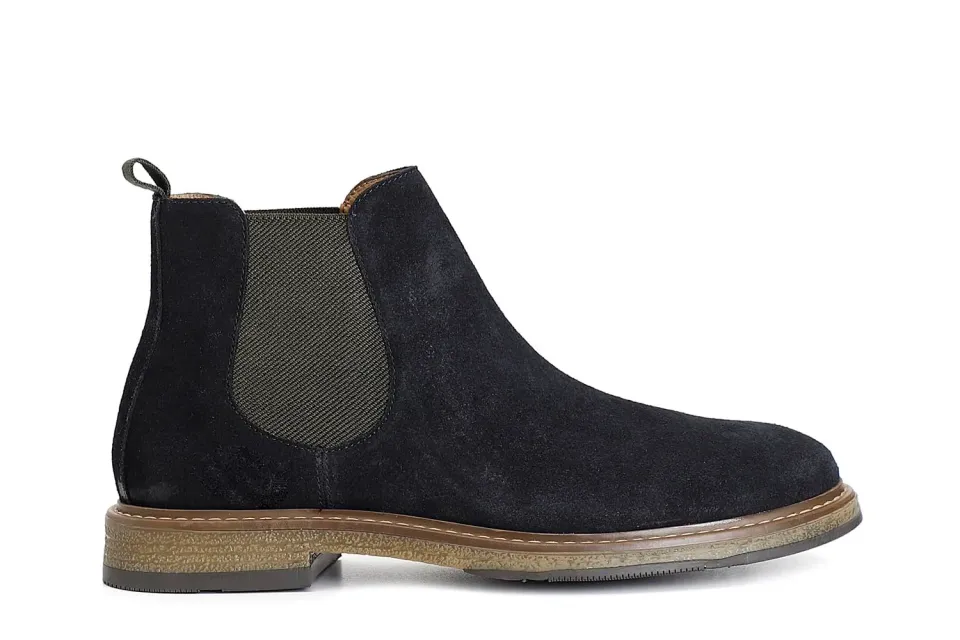 CafèNoir Beatles Uomo Camoscio Navy Elastici