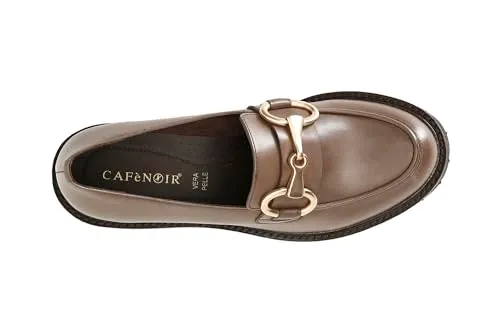 CafèNoir Mocassino donna pelle morsetto fango 39
