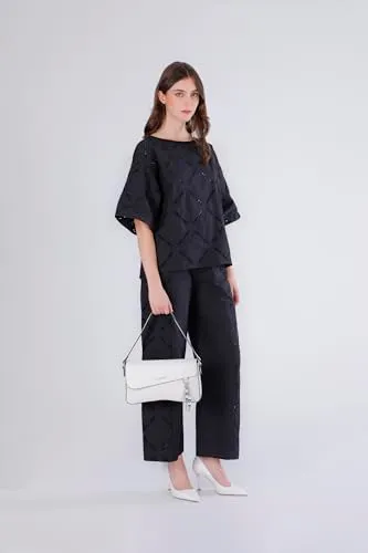 CafèNoir Borsa spalla donna avorio granosa charm