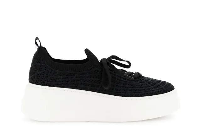 CafèNoir Sneakers Slip-on con Lacci Donna Nera 39 EU