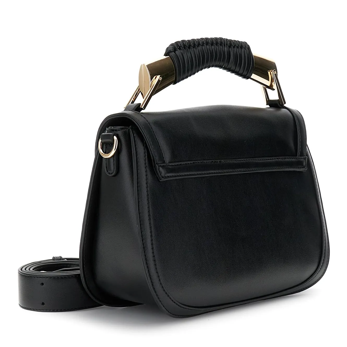 CafèNoir Borsa a Spalla con Pattina Nera Effetto Pelle
