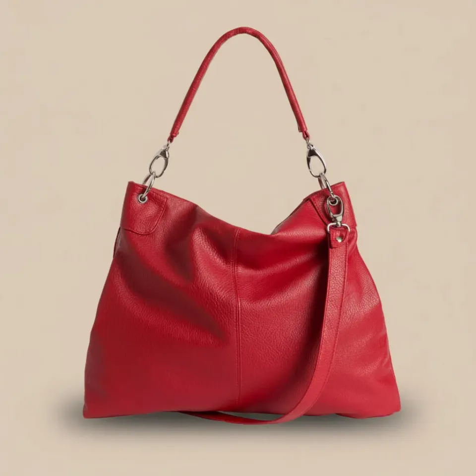 Figus Shoulder Eco borsa a spalla rossa vegan