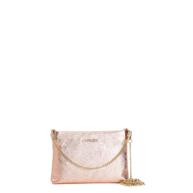 CafèNoir Pochette Pelle Laminata Catena Busta Sera
