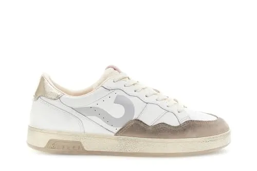 CafèNoir Sneakers pelle bianco beige 39