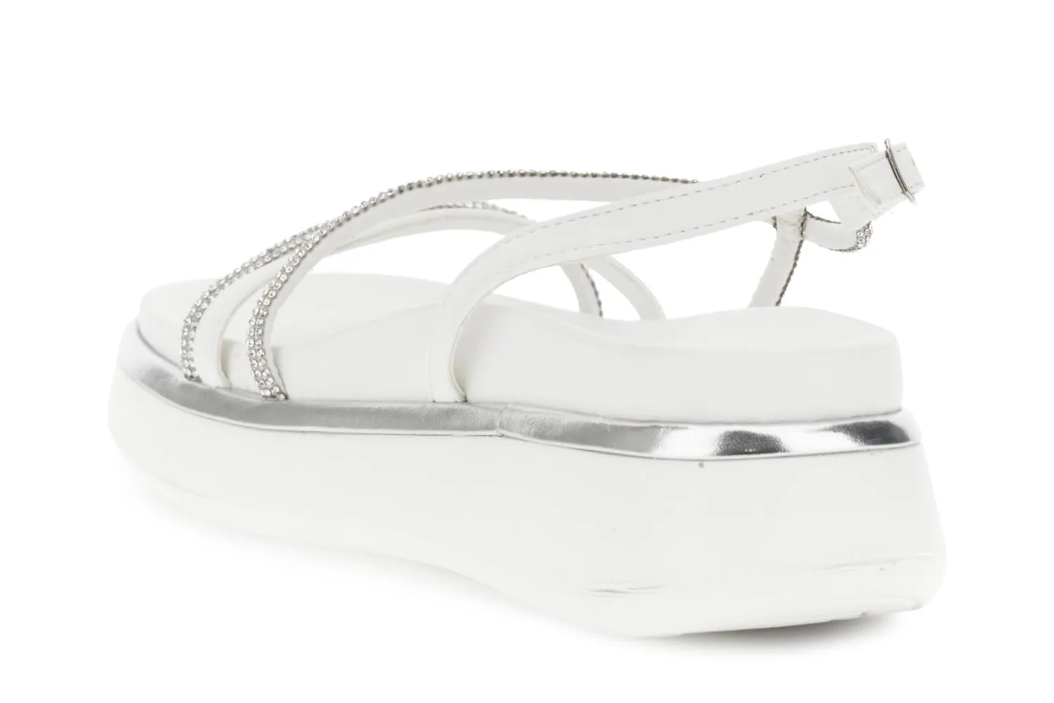 CafèNoir Sandali Strass Donna Bianchi Platform