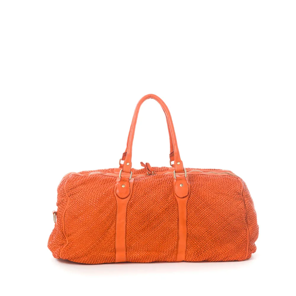 La Via Firenze 5264 Travelling borsa viaggio pelle intrecciata