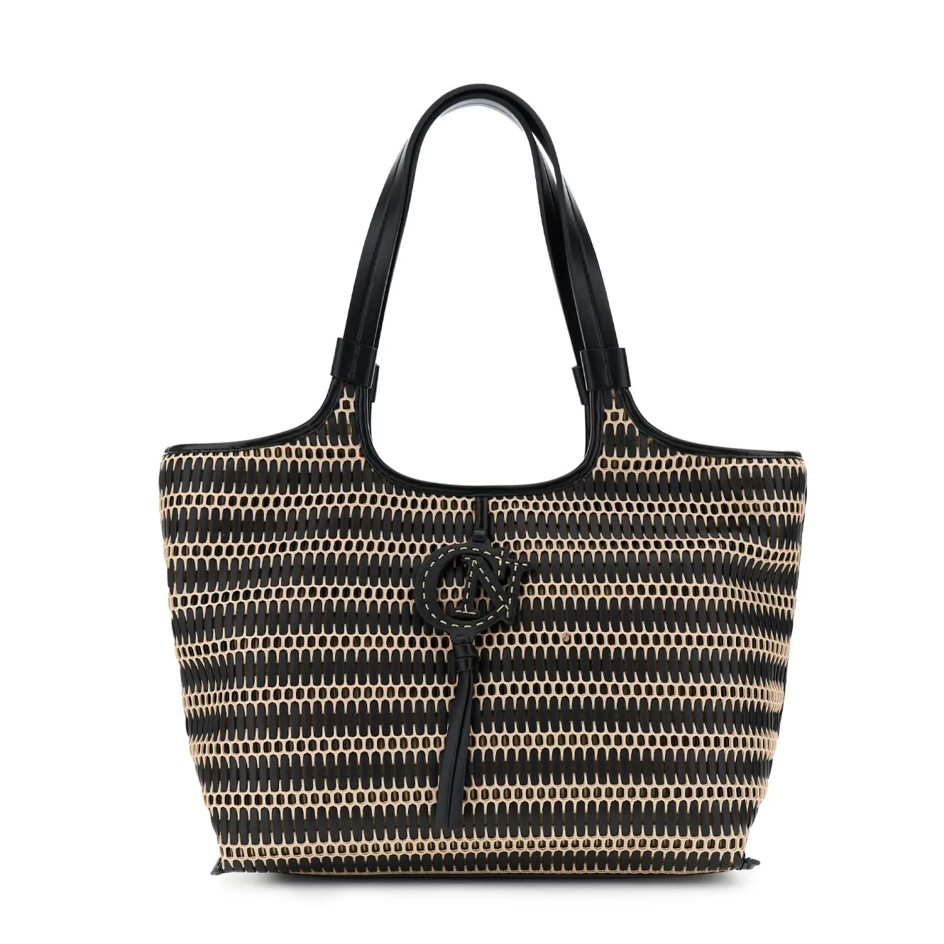 CafèNoir Shopping Cuoio Rete Intrecciata Donna