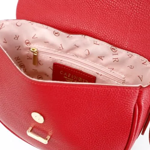 CafèNoir Borsa a Spalla Pelle Pattina Vino Donna