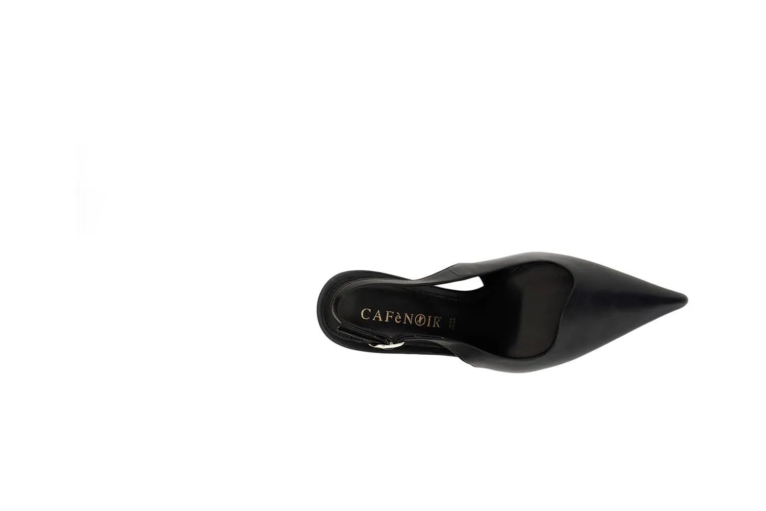 CafèNoir Slingback Nappa Décolleté Nero Tacco 8,5 cm 39 EU