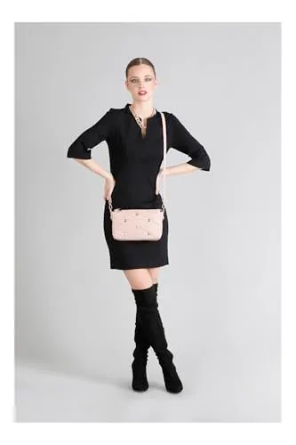 CafèNoir Pochette Borchie Esagonali pochette nude tracolla