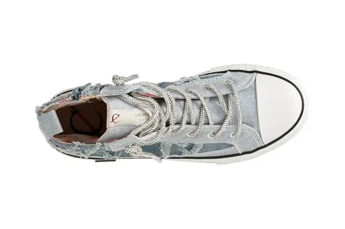 CafèNoir sneakers mid donna denim strass