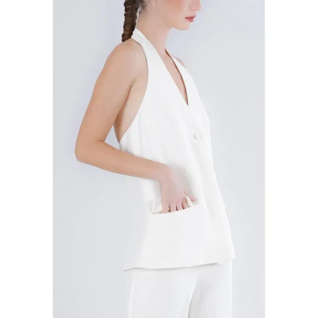 CafèNoir Gilet Scollo Americana Burro elegante