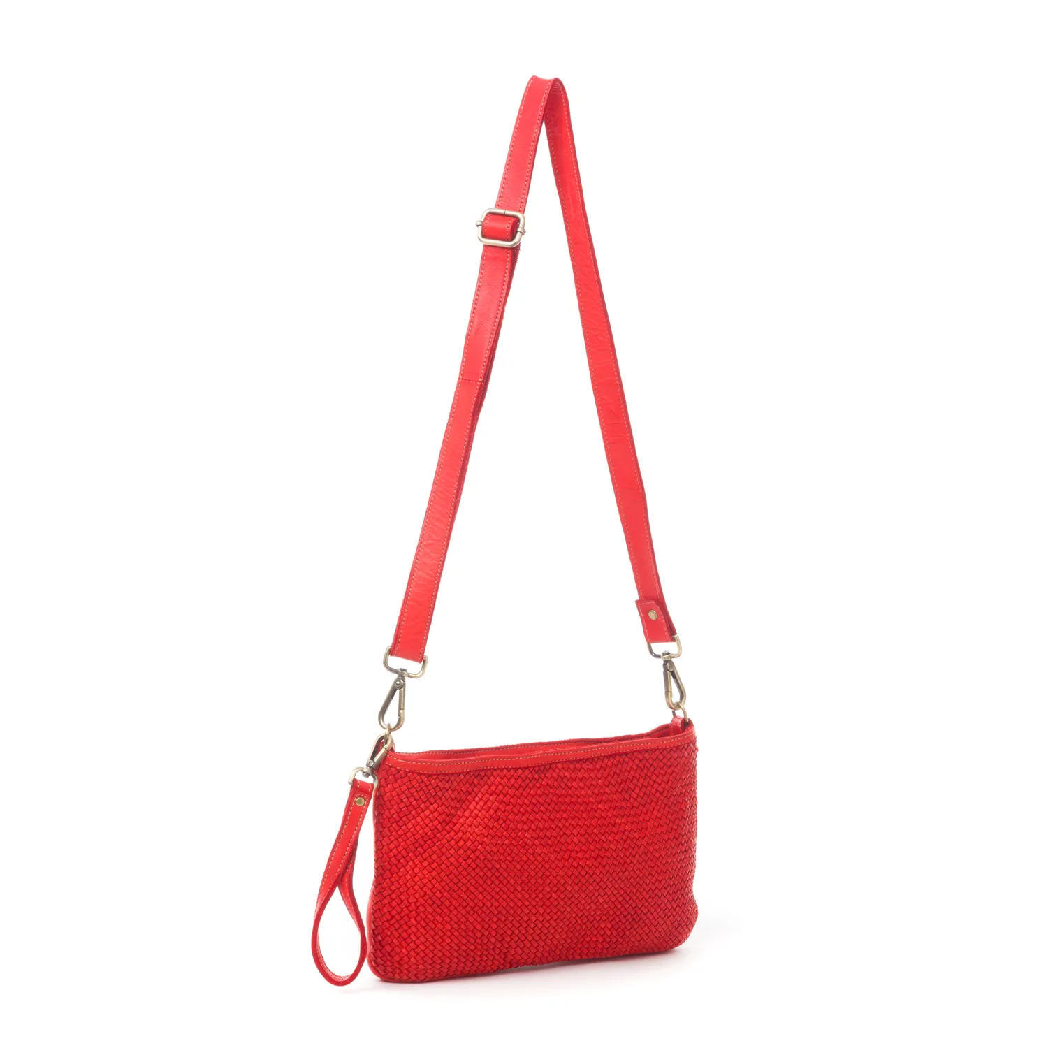 La Via Firenze V047 tracolla donna pelle intrecciata