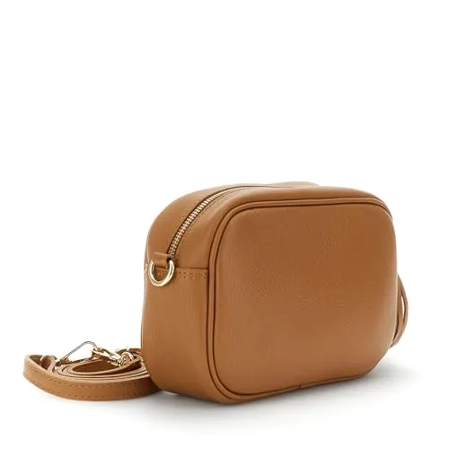 CafèNoir Camera Bag borsa pelle martellata con tracolla