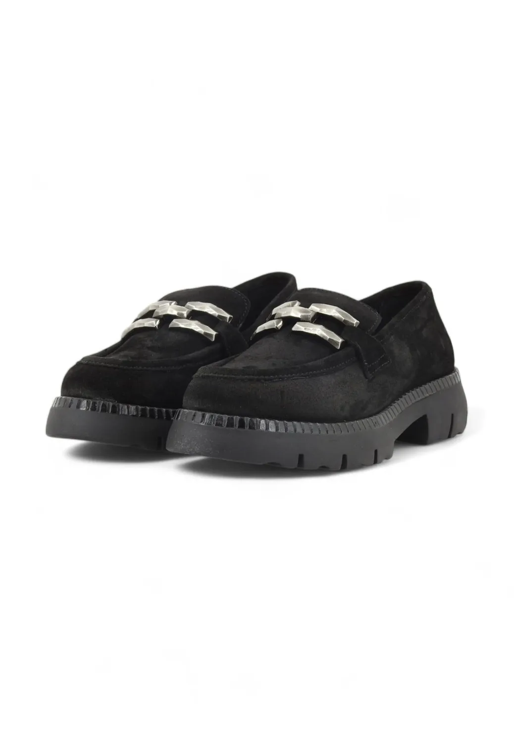 CafèNoir Mocassino Donna Pelle Scamosciata Morsetto