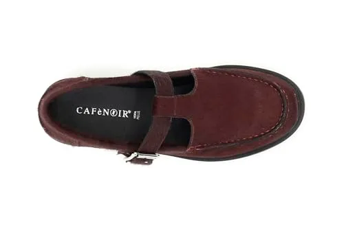 CafèNoir Mocassini Laccio Pelle Effetto Cavallino Bordeaux 39